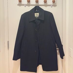 Burberry Black Wool Coat